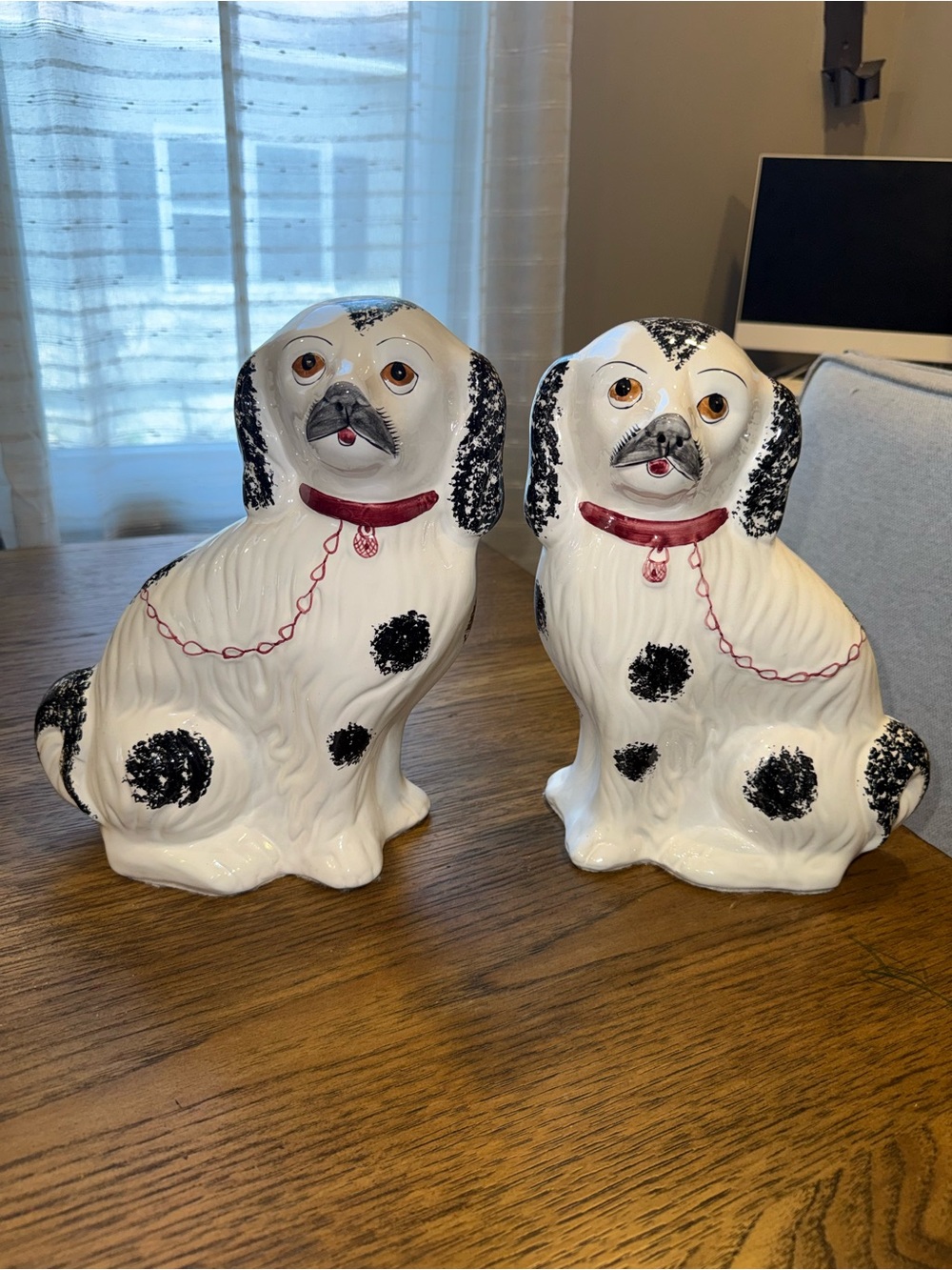 Vintage Jay Willfred Andrea by Sadek Staffordshire Spaniel Dogs Pair